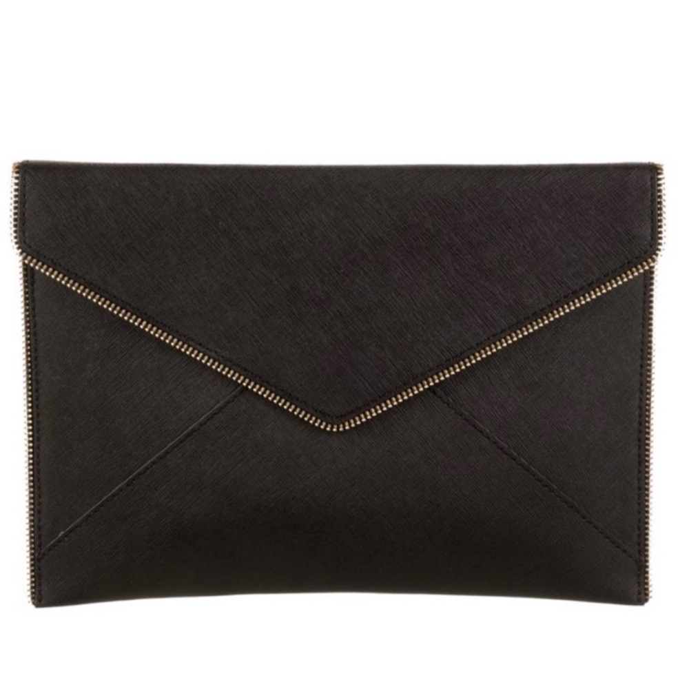 Rebecca minkoff clutch black -excellent condition